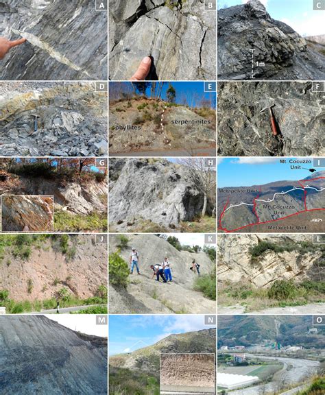 Field photographs of rock types outcropping in the study area. (A)... | Download Scientific Diagram