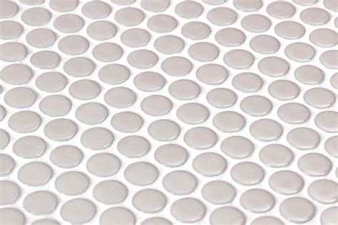 Penny Taupe Shiny Glass Mosaic By Onix