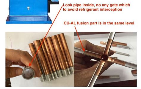 Copper And Aluminium Evaporator Pipe Resistance Brazing Butt Welding