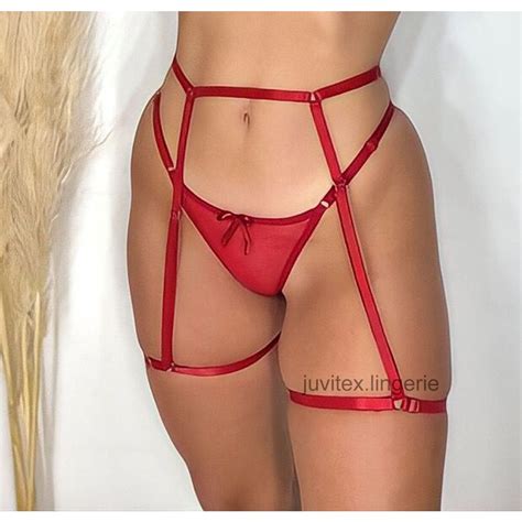 Cinta Liga Regulável Ajustável Sexy Sensual Lingerie Não contém a