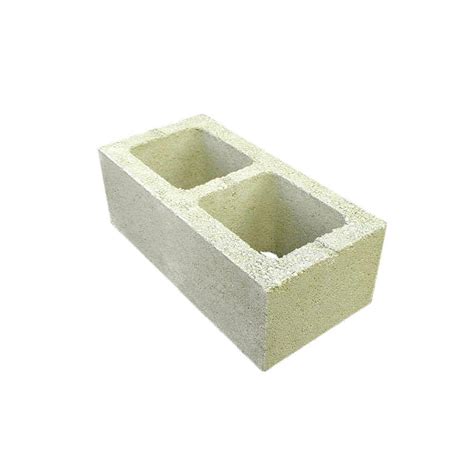 Tileco 8 In X 8 In X 16 In Double Solid End Concrete Block 088d