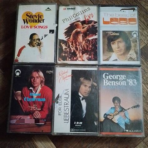 Cassette Tapes Stevie Wonder Love Songs Phil Collins Live The Best