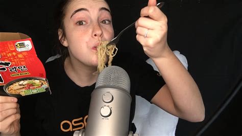 Asmr Spicy Fire Hot Noodle Challenge Ramen Noodle Mukbang Youtube