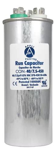 Appli Parts Condensador Capacitor De Marcha 40 7 5 Mfd Uf Envío gratis