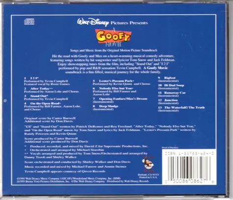 A GOOFY MOVIE: Songs & Music From The Soundtrack CD 1995 OOP Disney ...