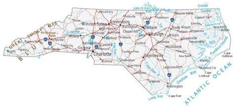 North Carolina County Map - GIS Geography