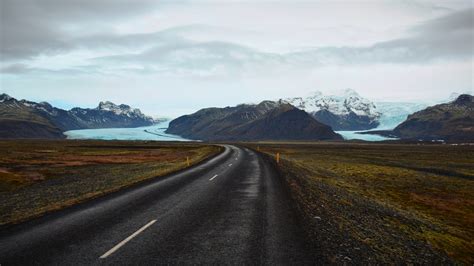 Road Mountains Clouds Nature Landscape Hd Wallpaper Rare Gallery