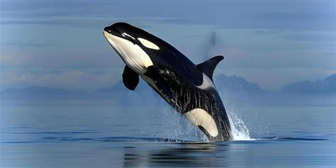 Fotos De Baleia Orca - Baleia orca pulando da água sob o sol Conceito Fotografia de Vida ...