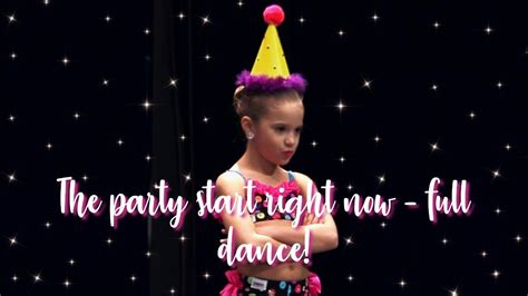 Mackenzie Ziegler The Party Starts Right Now Full Dance Dance Moms Youtube