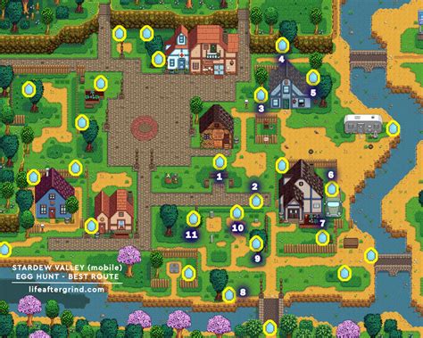 BigEyedKitteh : Egg Hunt BEST ROUTE in Stardew Valley Mobile, PC