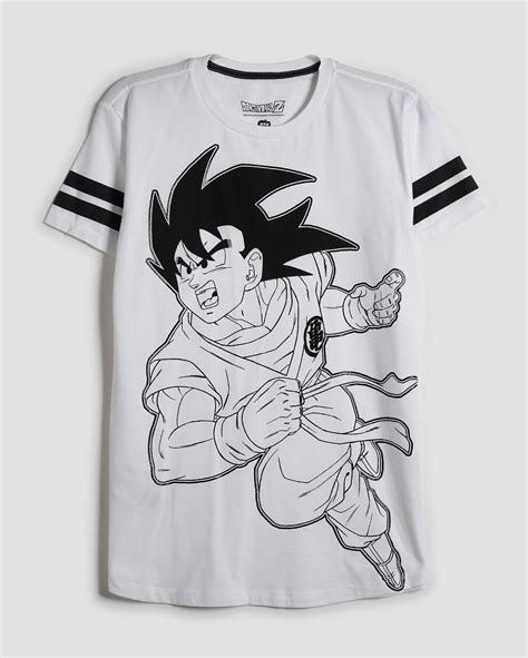 Riachuelo Camiseta Juvenil Goku Dragon Ball Z Branca