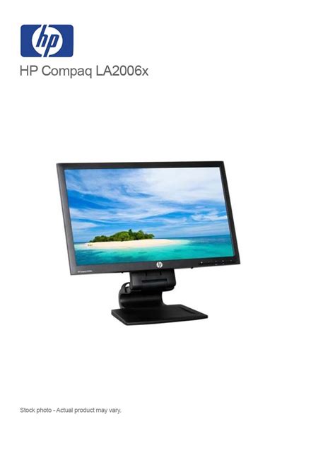 HP Compaq LA2006x 20 Inch WLED Backlit LCD Monitor 1600900 CompuPoint