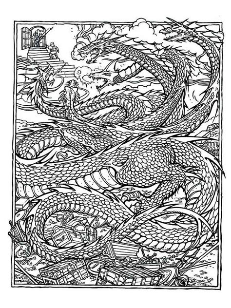 Dragon Coloring Pages For Adults