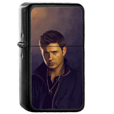 Dean Winchester Supernatural Oil Windproof Flip Top Black Lighters