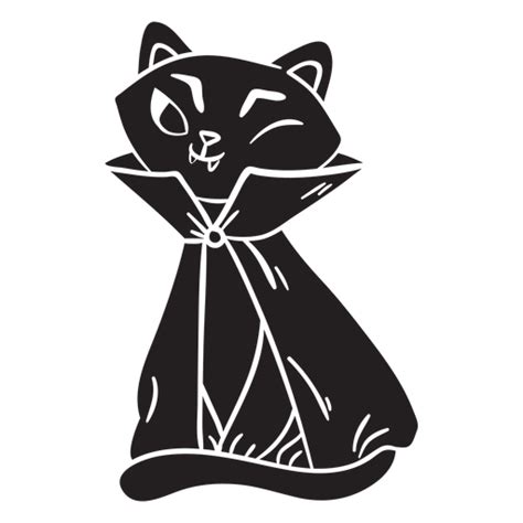 Diseño PNG Y SVG De Gato Silueta De Halloween Para Camisetas