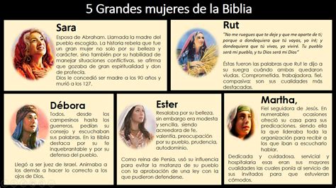 ¿cuáles Son Las Mujeres Más Importantes En La Biblia