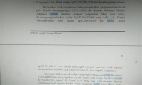 Ada Temuan Bpk Hmi Mpo Cabang Serang Sebut Koni Tak Bertanggungjawab