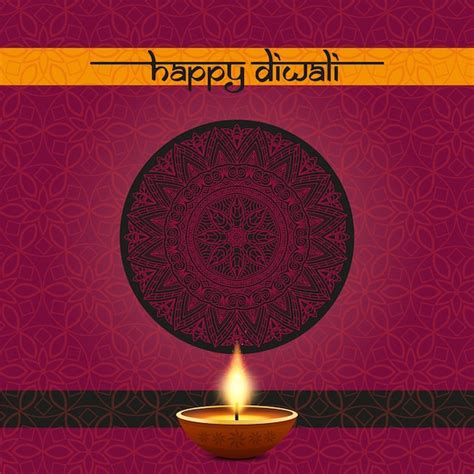 Premium Vector Happy Diwali Indian Festival Background Design With