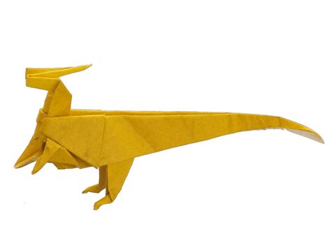 Parasaurolophus Origami Dinosaurs For Beginners Taro S Origami Studio