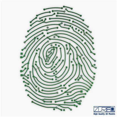 3d Model Electronic Fingerprint V 1 Turbosquid 1190098
