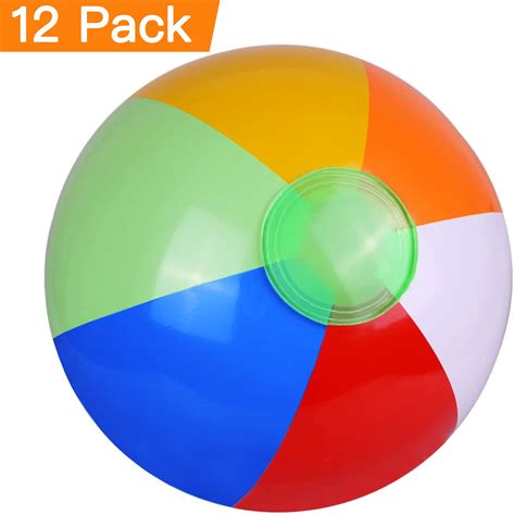 Beach Balls Kids Pool Party Toys 12 Inflatable Blow Up Balls Bulk 12