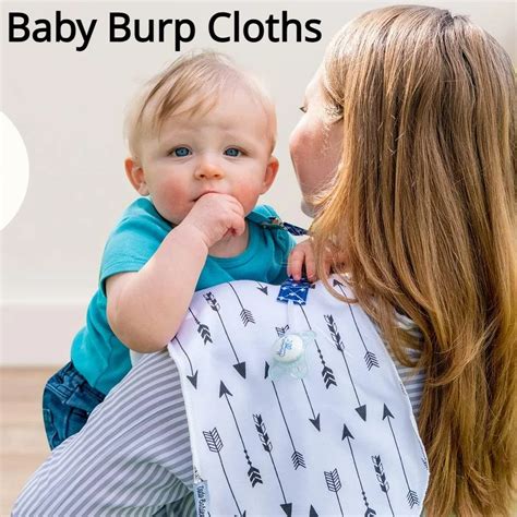 Organic Burp Cloths For Baby Boys And Girls 5 Pack Ultra Absorbent