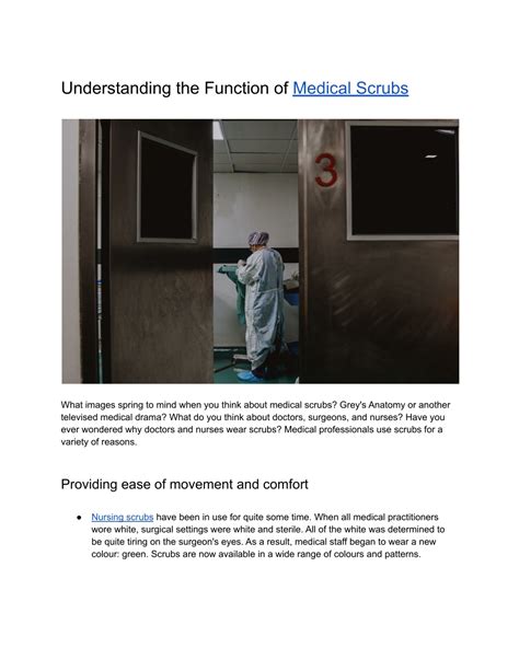 Ppt Understanding The Function Of Medical Scrubs Powerpoint