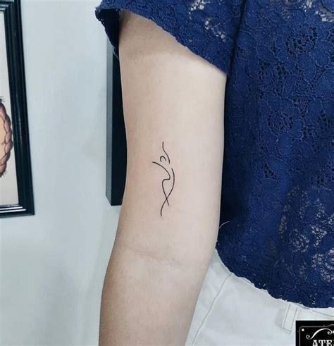 Minimalistic Ballet Dancer Tattoo Located On The Side Artofit