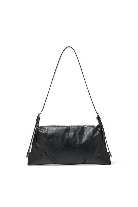 TWO WAY STRAP SQUARE MINI BAG IN BLACK MATINKIM