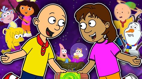 Dora And Caillou Travel Through The Multiverse And Get Grounded YouTube