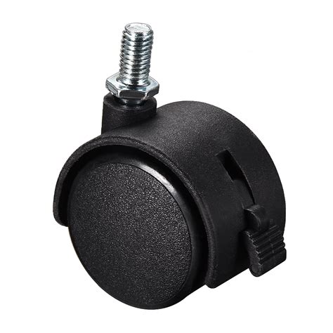 Furniture Casters Inch Nylon M X Mm Threaded Stem Swivel Caster