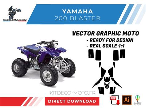 Template Yamaha Blaster Vector Boutique Kit D Co Moto