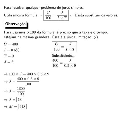 Investido R Em Um Modelo De Aplica O Que Rende Juros Simples De