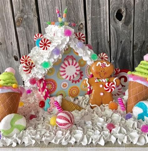 Gingerbread Candy Land Centerpiece Christmas Centerpiece Christmas