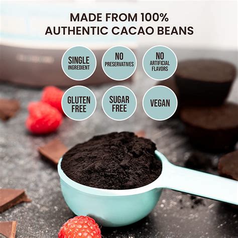 Polvo de cacao natural de América Latina Crudo puro no GMO vegano sin gluten Yaxa Colombia