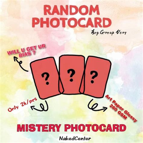 Jual Random Photocard Mistery Photocard Boygroup Kpop Nct Enhypen Bts