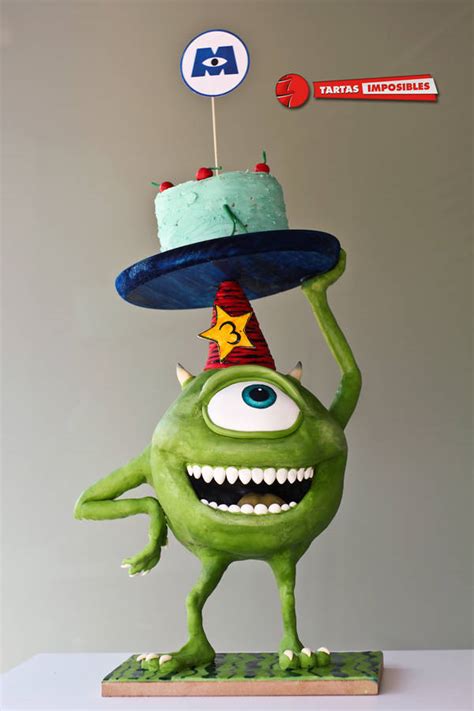 Mike Wazowski The Baker - Decorated Cake by Tartas - CakesDecor