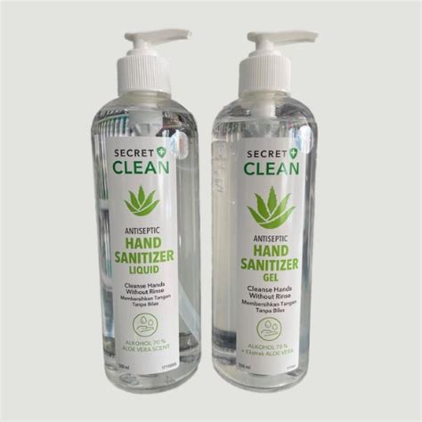 Jual Secret Clean Antiseptic Hand Sanitizer 500ml Shopee Indonesia