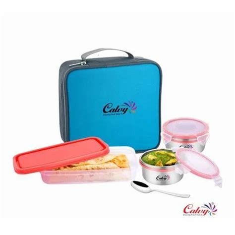 Plastic Calvy Lunch Time 3 Zip Lunch Box At Rs 259 Piece In Kasganj