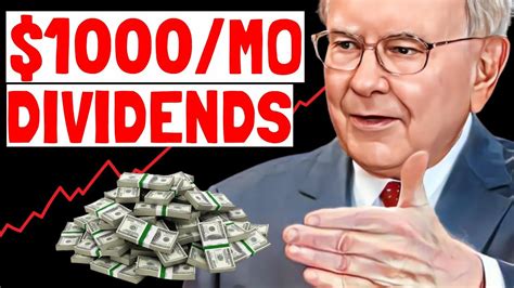 How To Achieve 1 000 Month In Dividends Start With Nothing 👉 Warren Buffett Passive Income