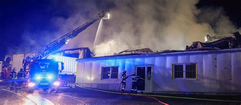 Lagerhallen Brand in Bad Soden Salmünster verursacht drei Millionen