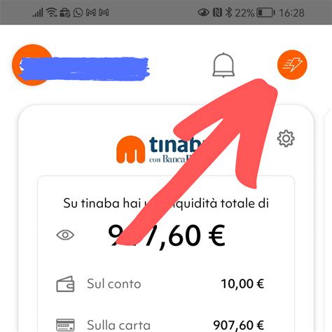 Ricarica Carta Tinaba Procedure E Costi