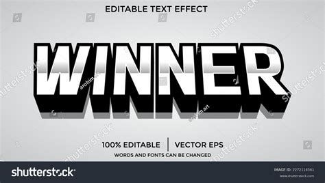 Winner Text Effect: Over 1,650 Royalty-Free Licensable Stock Vectors ...