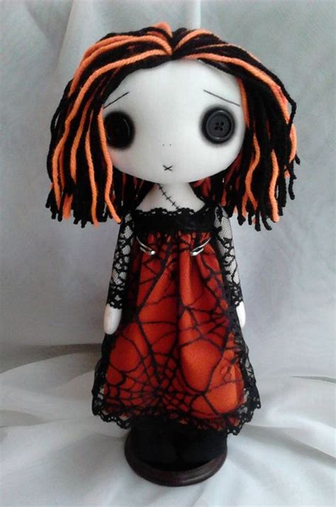 Halloween Gothic Art Rag Doll Hayley by ChamberOfDolls on Etsy | Art ...