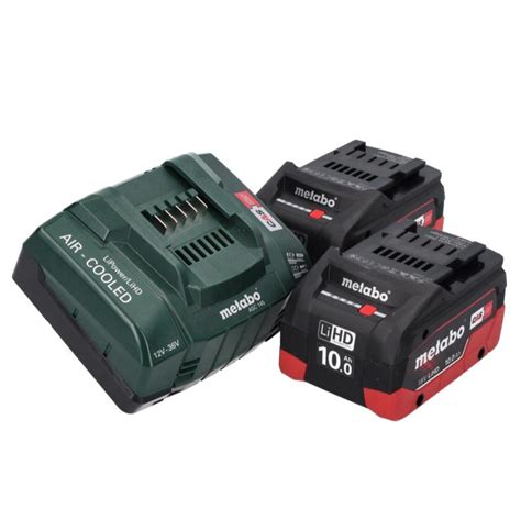 Metabo Set De Base V X Batteries Ah Lihd Chargeur Asc