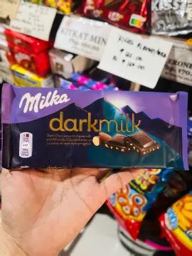 Milka Darkmilk Alpine Milk Chocolate Bar Off