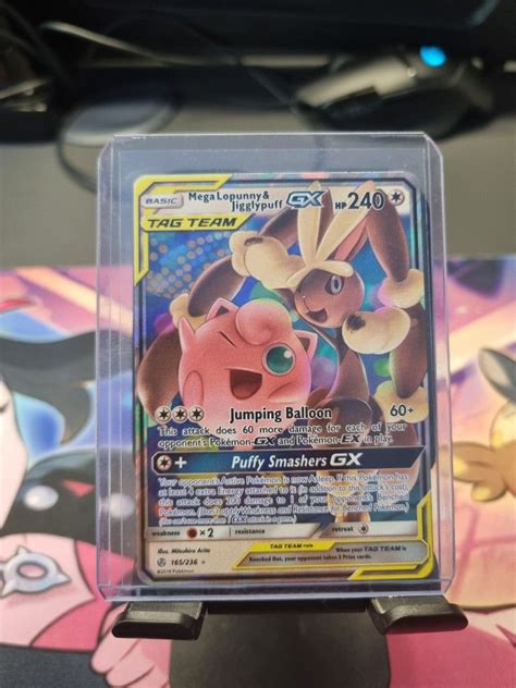 Mega Lopunny And Jigglypuff Gx Cosmic Eclipse Pokemon