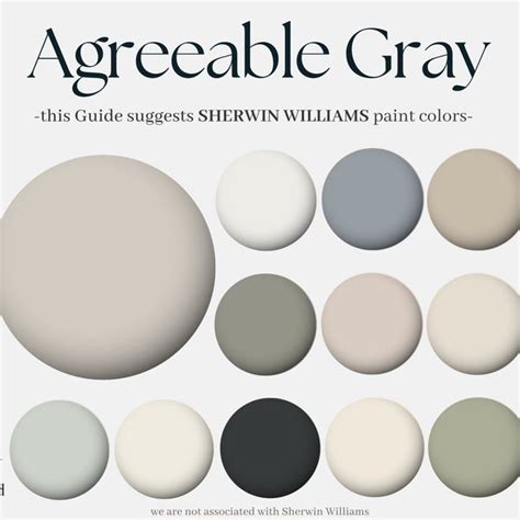 Agreeable Grey Whole House Color Palette Etsy