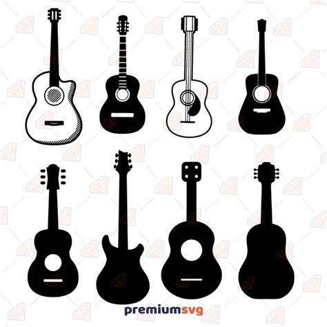 Guitar Silhouette Svg File