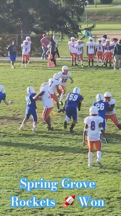 Spring Grove Rockets Football Won The Game Youtube